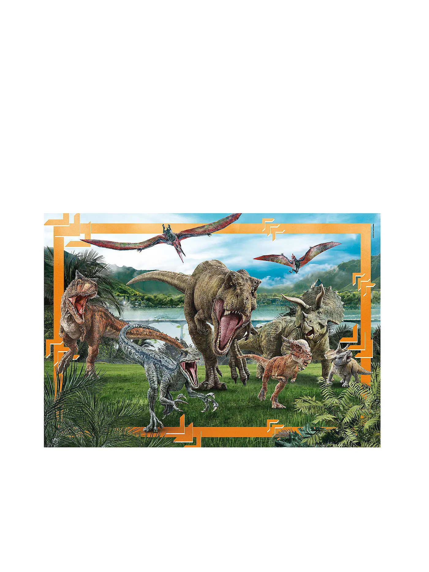 CLEMENTONI | Puzzle Maxi Supercolor Jurassic World 104 Teile | 